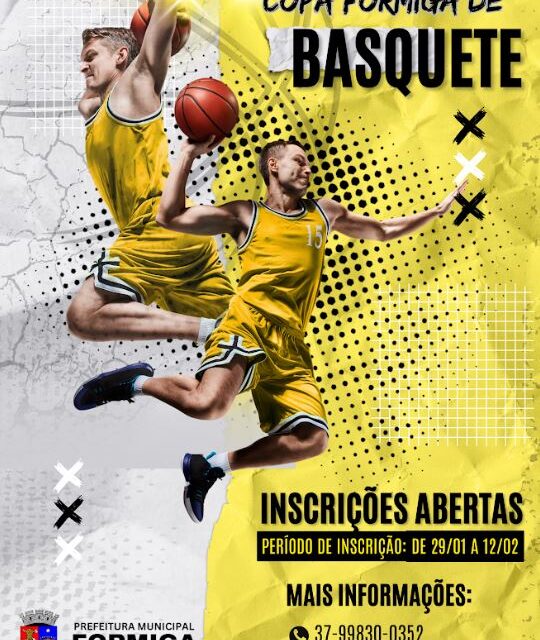 Copa Formiga de Basquete: inscrições abertas para atletas a partir de 16 anos