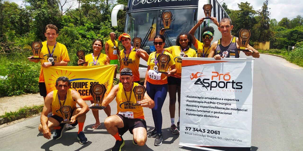 Equipe de atletismo Sol Nascente representa Formiga e brilha intensamente na Meia Maratona do Foguete