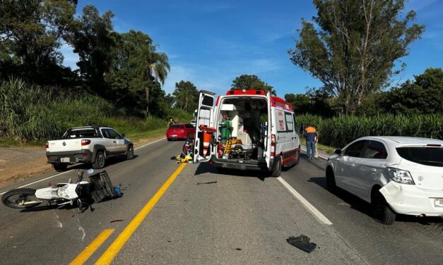 Motociclista fica ferido em acidente na MG-050, em Formiga