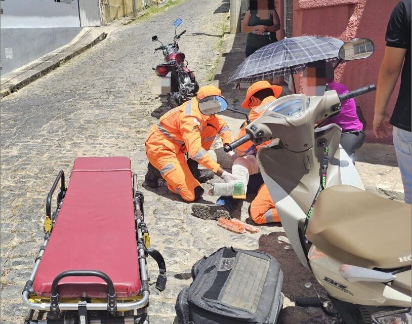 Colisão entre motocicletas deixa homem ferido em Formiga