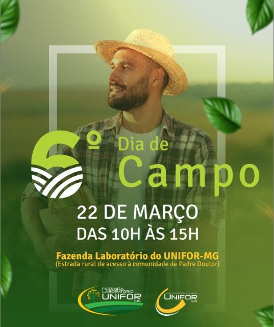 6º Dia de Campo será realizada no dia 22 de março, na Fazenda Laboratório