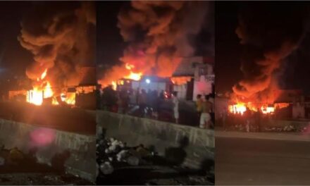 Incêndio destrói ferro-velho e assusta moradores na Vila da Luz, em BH