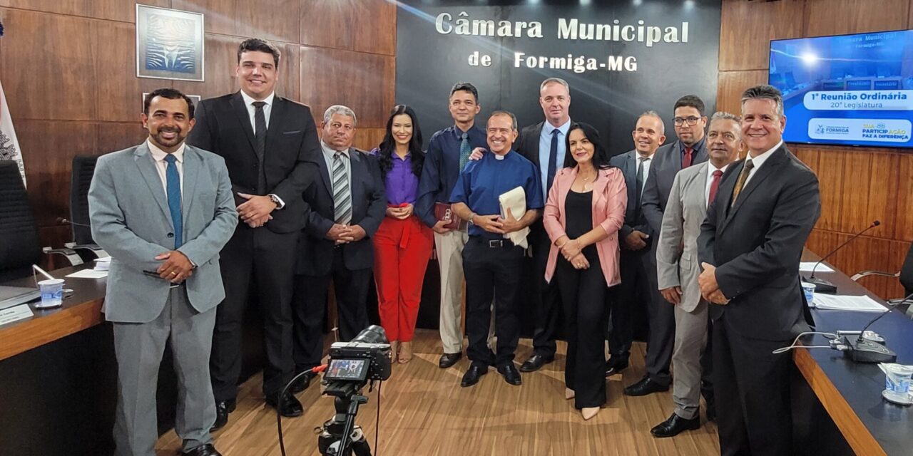 Câmara Municipal de Formiga realiza 1ª Reunião Ordinária da 20ª Legislatura