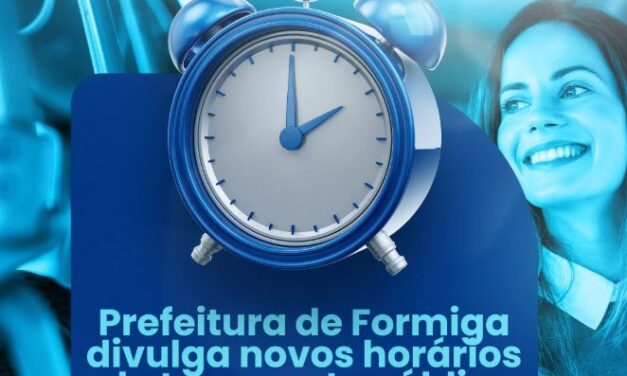 Prefeitura de Formiga divulga novos horários do transporte público
