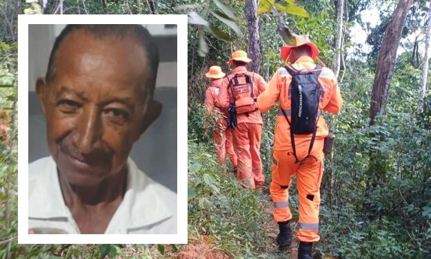 Bombeiros continuam as buscas por idoso desaparecido em Pains