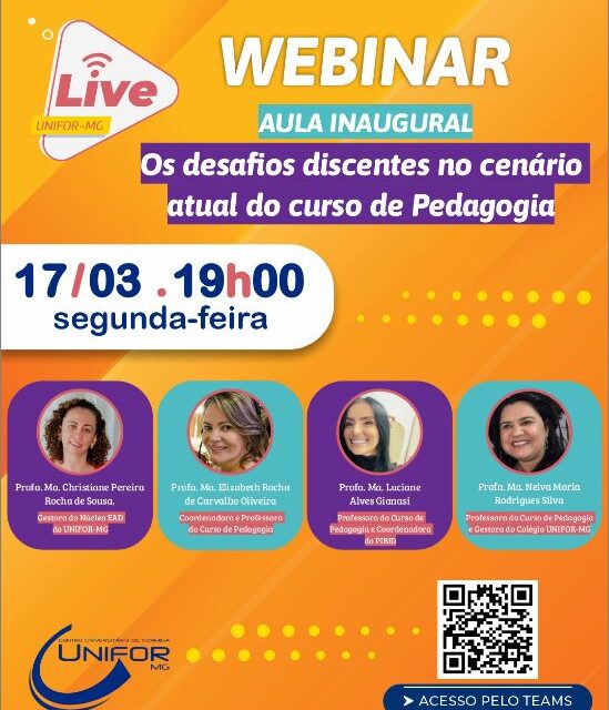Aula inaugural do curso de Pedagogia aborda desafios na formação discentes