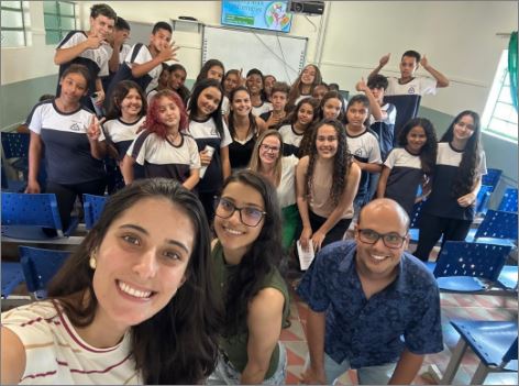 Alunos dos cursos de Enfermagem e Fisioterapia promoveram ação educativa sobre autocuidado em Córrego Fundo