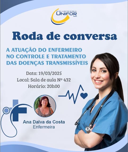 Roda de Conversa sobre papel do enfermeiro no controle e tratamento das doenças transmissíveis