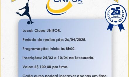 Unifor-MG realiza a 6ª Edição da Copa de Futsal