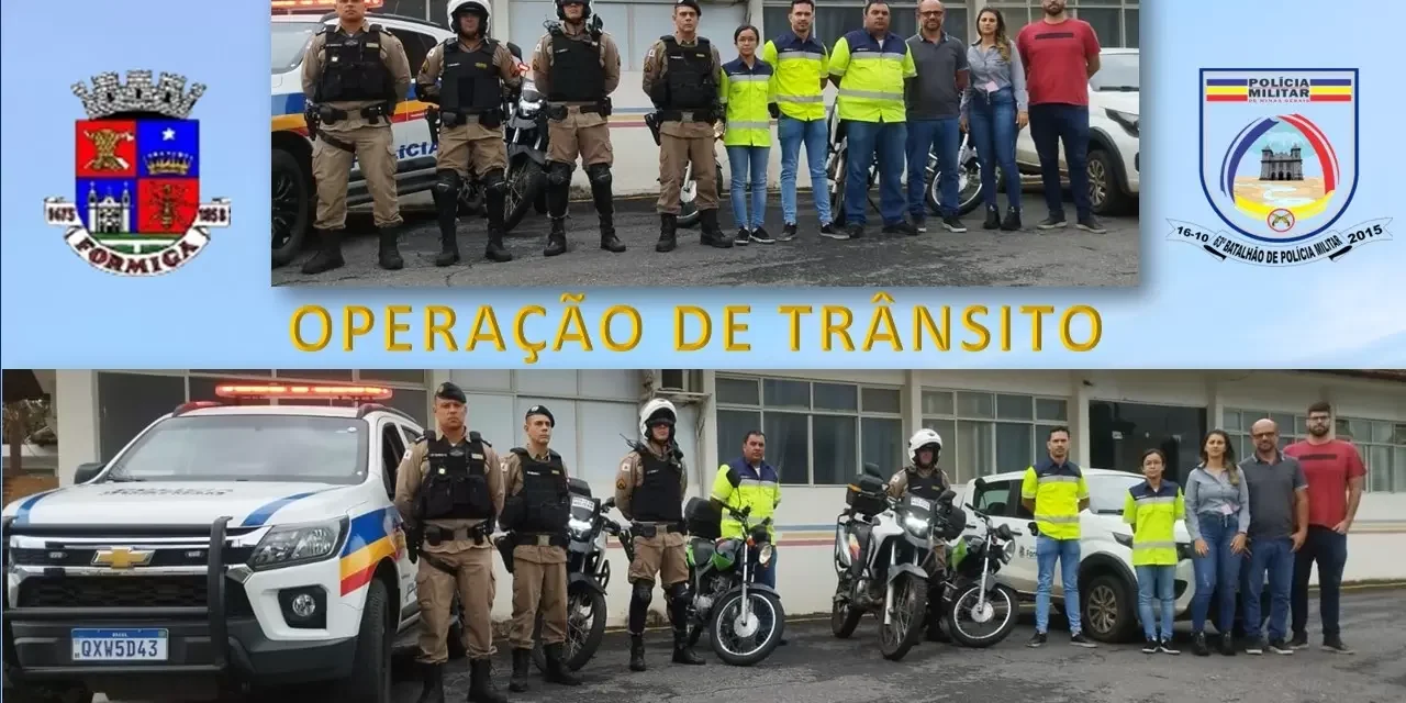 Polícia Militar e Prefeitura de Formiga intensificam fiscalização de trânsito no Centro da cidade