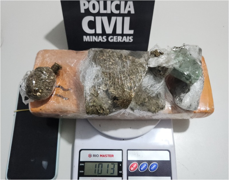 Polícia Civil prende homem suspeito de tráfico de drogas em Nova Serrana