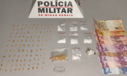Polícia Militar prende jovem e apreende adolescente por tráfico de drogas no bairro Ouro Verde, em Formiga