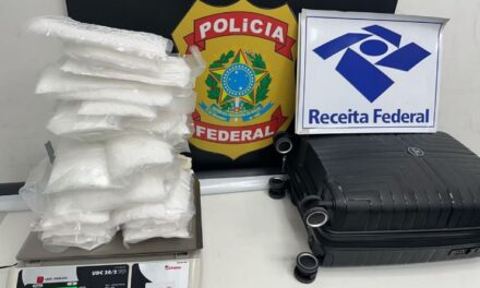 Casal mexicano é preso com metanfetamina amarrada ao corpo no Aeroporto de Confins