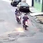 Vídeo: acidente entre duas motos deixa homem ferido no bairro Água vermelha, em Formiga