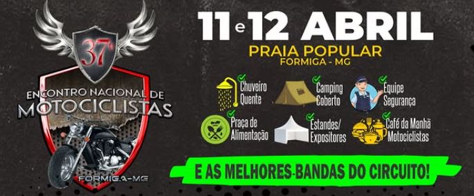 Encontro Nacional de Motociclistas ocorre neste final de semana