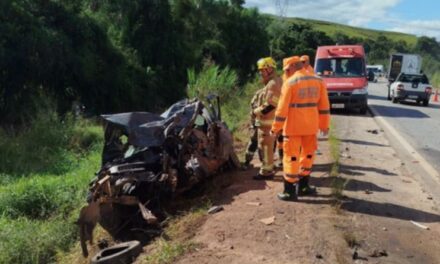 Colisão entre caminhão e carro de passeio deixa uma pessoa morta na MG-179, Sul de Minas