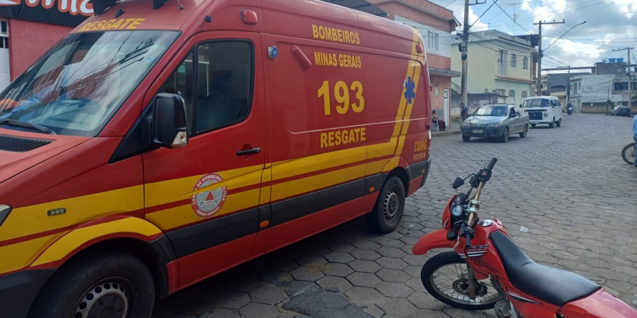 Motociclista fica ferido após cair em quebra-molas no Vila Castro, em Formiga