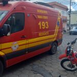 Motociclista fica ferido após cair em quebra-molas no Vila Castro, em Formiga