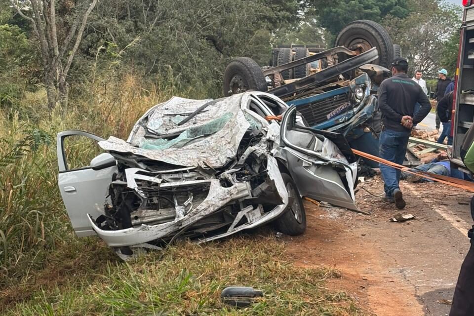 Acidente é registrado na MG-050, em Formiga