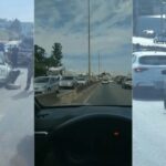 Carreta perde o freio, arrasta carro e atinge outros sete no Anel Rodoviário de BH