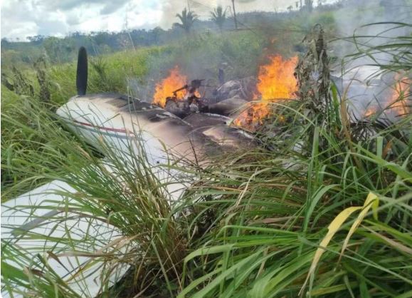 Avião carregado com drogas foi alvo de tiro antes de pouso forçado no Pará, diz FAB