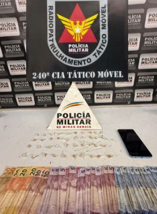 Homem é preso por tráfico de drogas próximo ao campo do Guarani, em Divinópolis