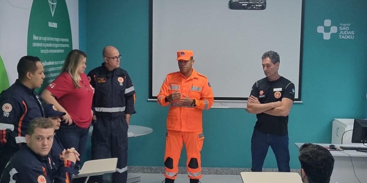 Corpo de Bombeiros realiza simulado de evacuação no Hospital São Judas Tadeu, em Divinópolis