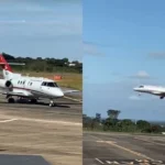 Força Aérea Brasileira faz inspeção em pista no Aeroporto de Divinópolis