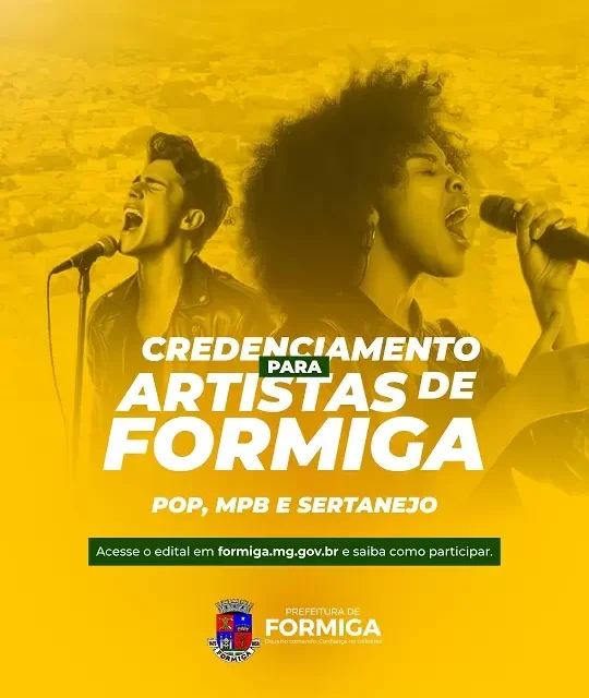 Credenciamento para artistas dos estilos POP/MPB e sertanejo continua aberto