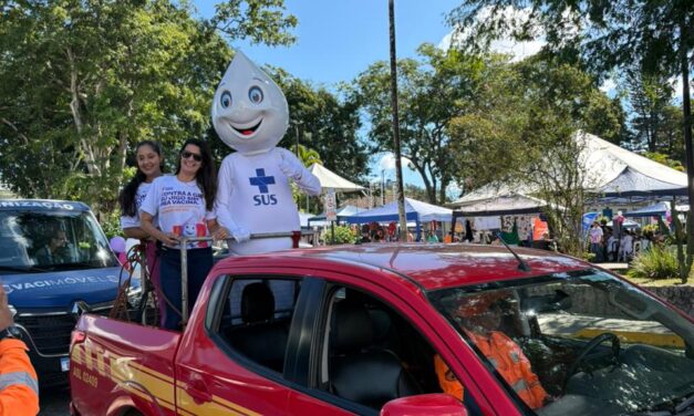 Corpo de Bombeiros participa de evento da Campanha Nacional de Vacinação, em Formiga