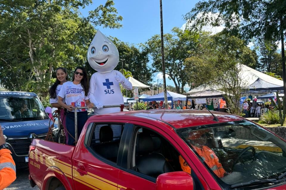 Corpo de Bombeiros participa de evento da Campanha Nacional de Vacinação, em Formiga