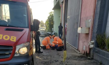 Motociclista fica ferido após acidente na Av. Brasil, em Formiga