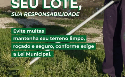 Moradores do Jardim das Acácias são notificados sobre limpeza de lotes vagos