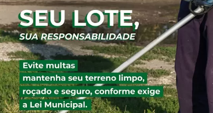 Moradores do Jardim das Acácias são notificados sobre limpeza de lotes vagos