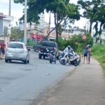 Colisão entre motocicletas deixa duas pessoas feridas no bairro Santo Antônio, em Formiga