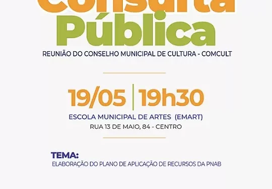 Cultura realizará Consulta Pública para elaboração do Plano de Aplicação de Recursos da PNAB 2025