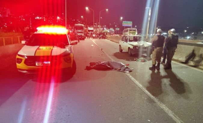BH: idoso morre ao tentar atravessar viaduto no Anel Rodoviário