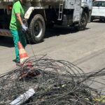 3,6 toneladas de cabos irregulares retirados  
