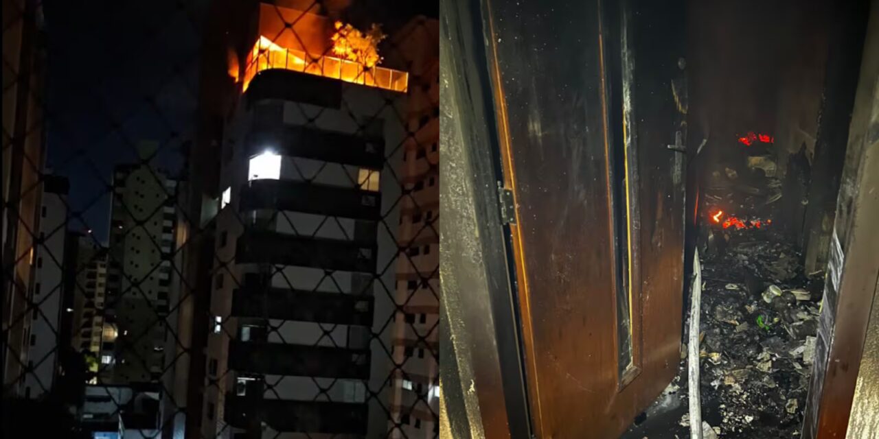 Mulher em surto provoca incêndio e destrói cobertura em bairro nobre de Belo Horizonte