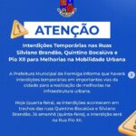 Trechos serão interditados para manutenção nesta quarta e quinta-feira