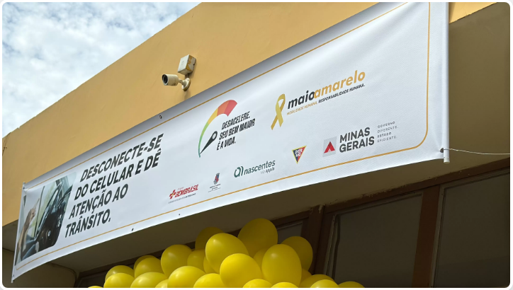 A Prefeitura de Formiga em parceria com o DER dá inicio a campanha Maio amarelo