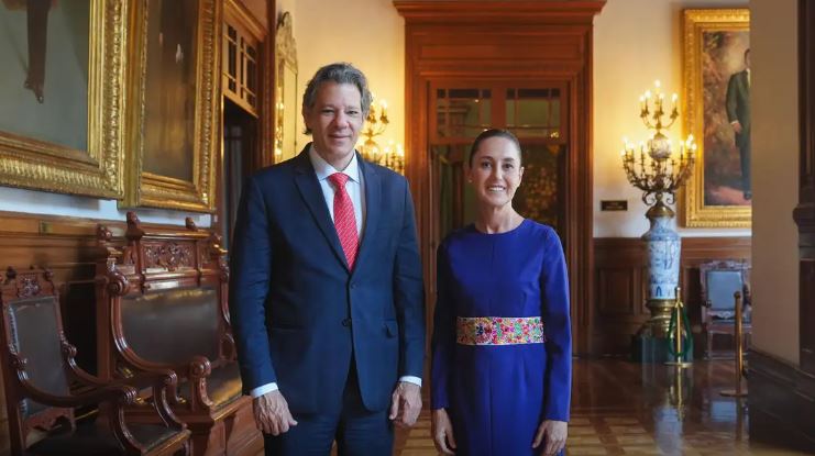 Haddad conversa com presidenta do México sobre relações econômicas