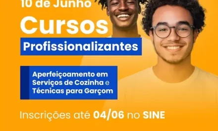 SINE Formiga abre inscrições para cursos gratuitos de Garçom e Serviços de Cozinha