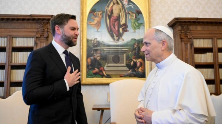 Leão XIV recebe o vice-presidente dos EUA, James David Vance