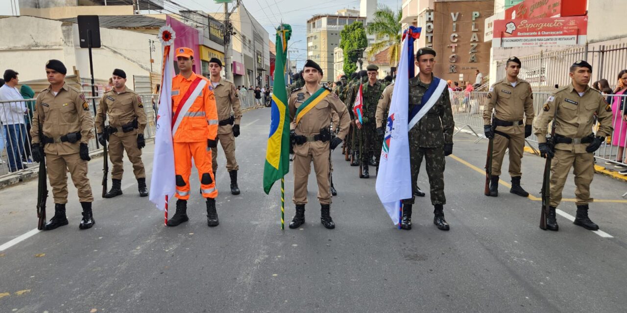 Polícia Militar participa de desfile em comemoração aos 167 anos de emancipação política do município de Formiga