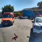 Colisão entre moto e carro deixa motociclista ferido no bairro Mangabeiras, em Formiga