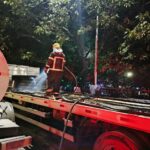 Começo de incêndio foi registrado em carreta na rodoviária