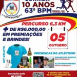 Corrida comemorativa dos 10 anos de implantação do 63ºBPM