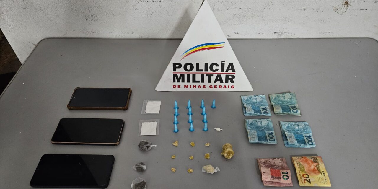 Três são presos suspeitos por tráfico de drogas no Geraldo Veloso, em Formiga