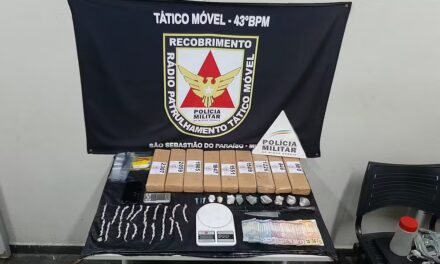 Cerca de 9 quilos de maconha e mais de 100 pedras de crack são apreendidos em operação da PM em São Sebastião do Paraíso, MG